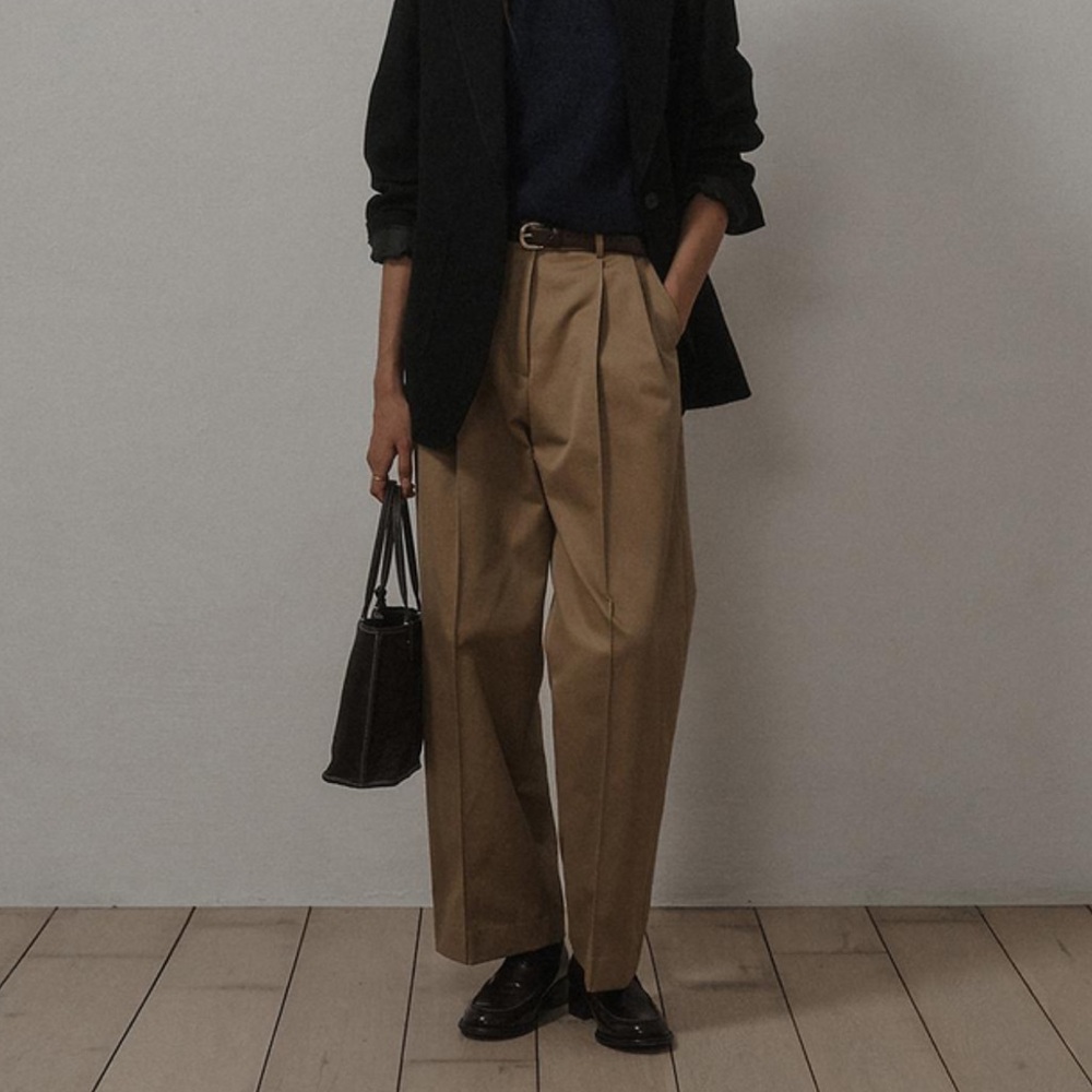 SAGEMENT - TROUSERS COTTON PANTS_OLIVE_M